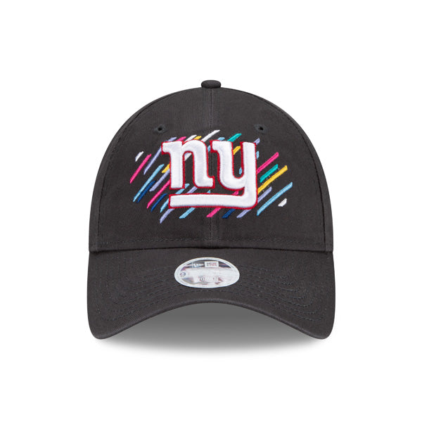 New York Giants New Era Women's 2021 NFL Crucial Catch 9TWENTY Adjustable Hat - Charcoal