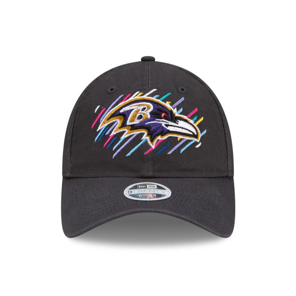 Baltimore Ravens New Era Women's 2021 NFL Crucial Catch 9TWENTY Adjustable Hat - Charcoal