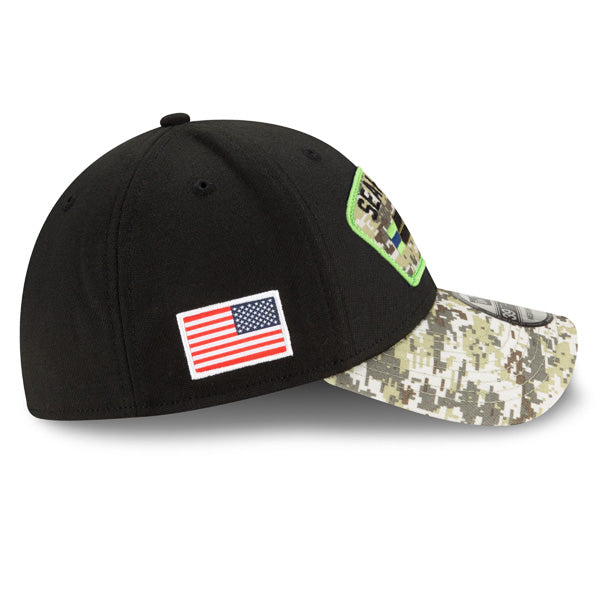 Seattle Seahawks New Era 2021 Salute To Service 39THIRTY Flex Hat - Black/Camo