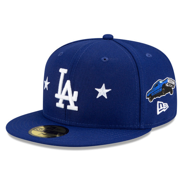Los Angeles Dodgers New Era Exclusive CITY TRANSIT 59Fifty Fitted MLB Hat - Royal/Gray Bottom