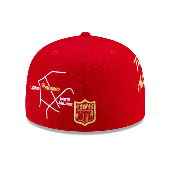 San Francisco 49ers New Era Exclusive CITY TRANSIT 59Fifty Fitted NFL Hat - Red/Gray Bottom