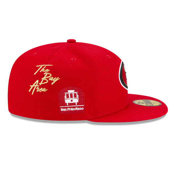 San Francisco 49ers New Era Exclusive CITY TRANSIT 59Fifty Fitted NFL Hat - Red/Gray Bottom