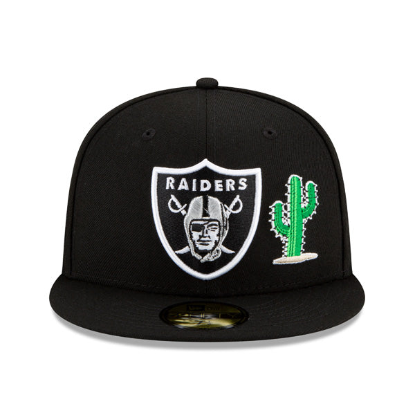 Las Vegas Raiders New Era Exclusive CITY TRANSIT 59Fifty Fitted NFL Hat - Black/Gray Bottom