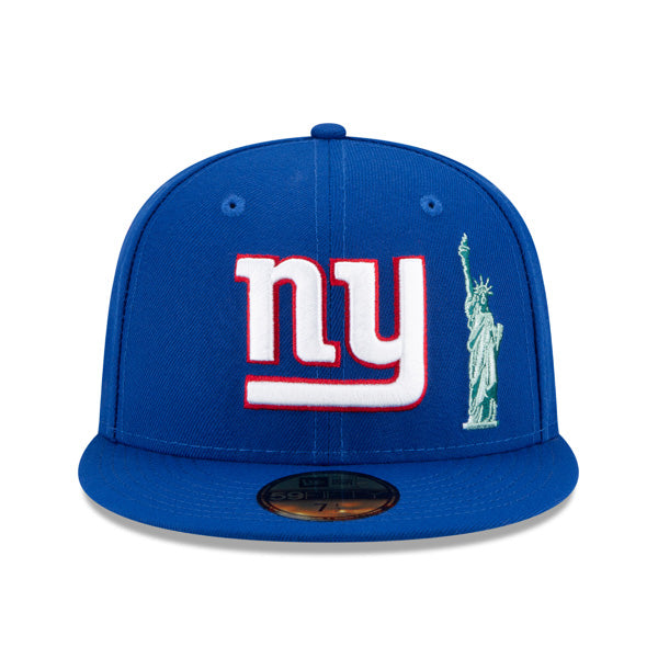 New York Giants New Era Exclusive CITY TRANSIT 59Fifty Fitted NFL Hat - Royal/Gray Bottom