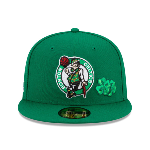 Boston Celtics New Era Exclusive CITY TRANSIT 59Fifty Fitted NBA Hat - Green/Gray Bottom