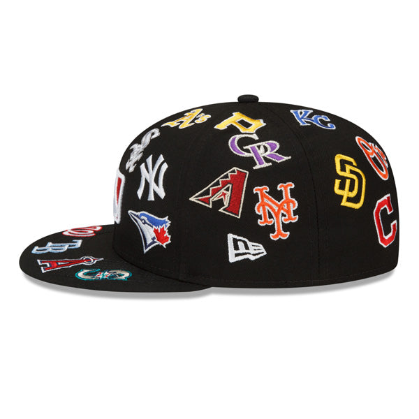 MLB Exclusive New Era ALL-OVER 59Fifty Fitted Hat - Black