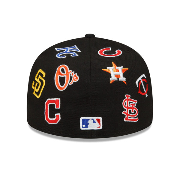 MLB Exclusive New Era ALL-OVER 59Fifty Fitted Hat - Black