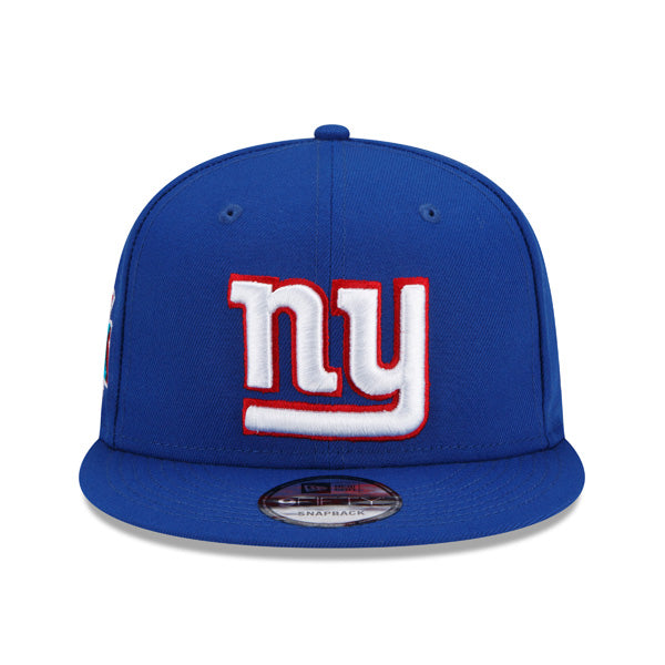 New York Giants Exclusive New Era Super Bowl XLll (42) PATCH-UP Snapback Hat - Royal