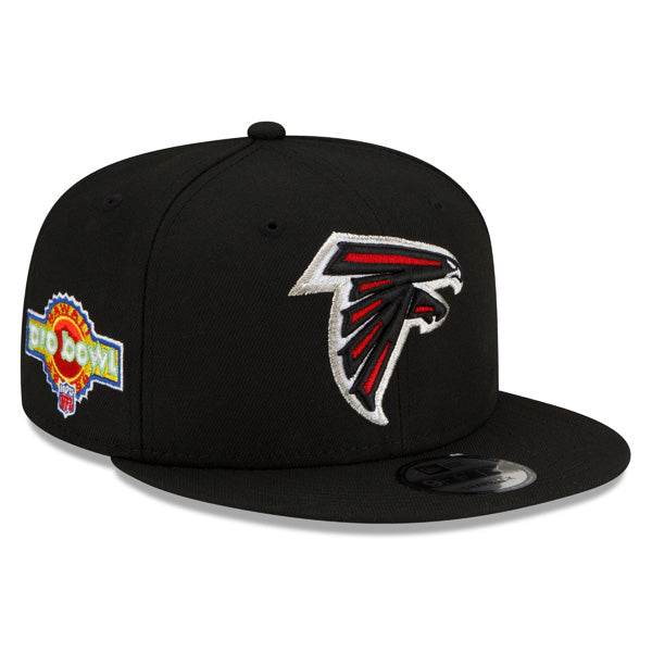 Atlanta Falcons Exclusive New Era 1994 Pro Bowl PATCH-UP Snapback Hat - Black