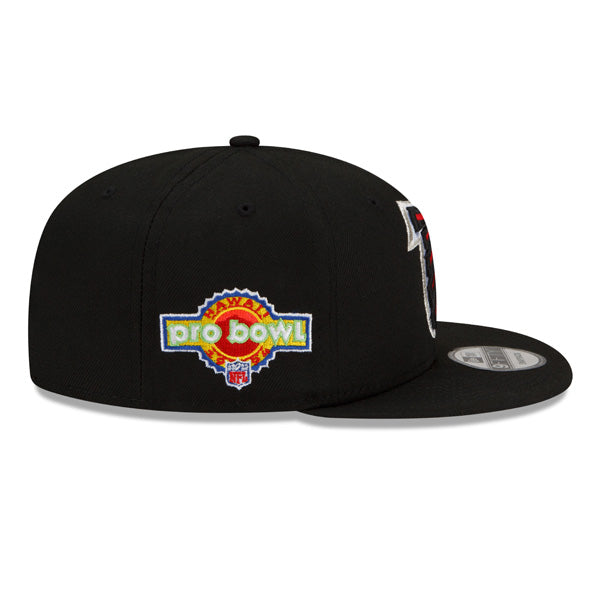 Atlanta Falcons Exclusive New Era 1994 Pro Bowl PATCH-UP Snapback Hat - Black