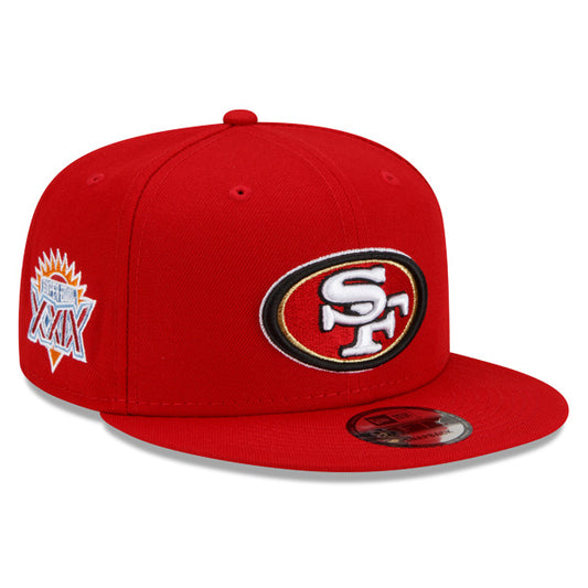 San Francisco 49ers Exclusive New Era Super Bowl XXlX (29) PATCH-UP Snapback Hat - Red