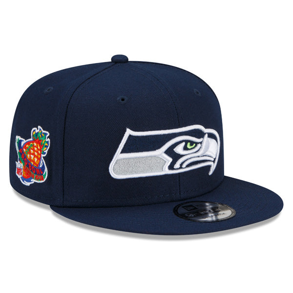 Seattle Seahawks Exclusive New Era 1998 Pro Bowl PATCH-UP Snapback Hat - Navy