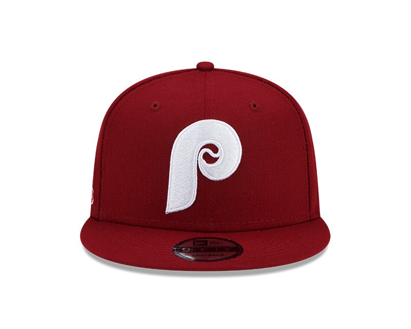 Philadelphia Phillies Exclusive New Era 1980 World Series PATCH-UP Snapback Hat - Maroon