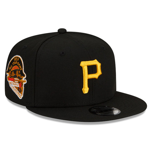 Pittsburgh Pirates Exclusive New Era 1959 ALL-STAR GAME Patch Up Snapback Hat - Black