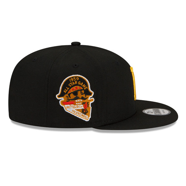 Pittsburgh Pirates Exclusive New Era 1959 ALL-STAR GAME Patch Up Snapback Hat - Black
