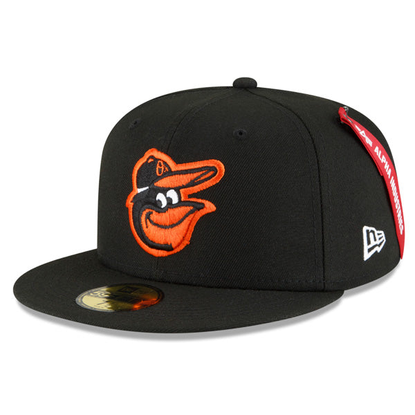 Baltimore Orioles ALPHA INDUSTRIES X Exclusive New Era 59Fifty Fitted Hat - Black/Army UV