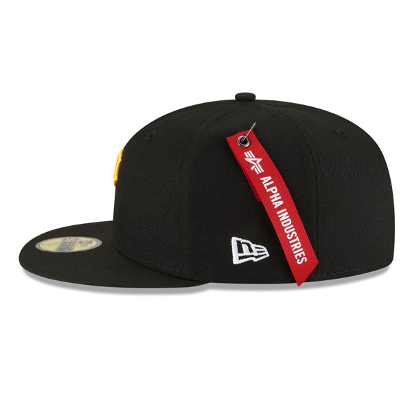 Pittsburgh Pirates ALPHA INDUSTRIES X Exclusive New Era 59Fifty Fitted Hat - Black/Army UV