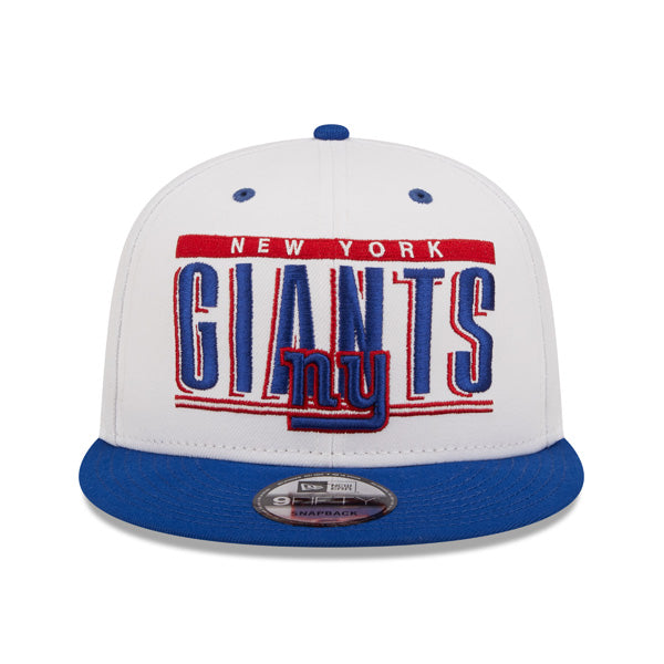 New York Giants New Era RETRO TITLE 9Fifty Snapback NFL Hat - White/Blue