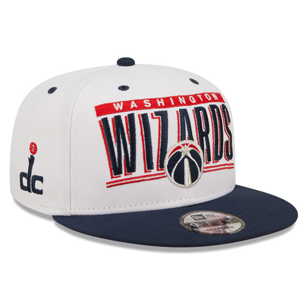 Washington Wizards New Era RETRO TITLE 9Fifty Snapback NBA Hat - White/Navy