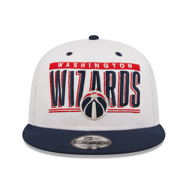Washington Wizards New Era RETRO TITLE 9Fifty Snapback NBA Hat - White/Navy