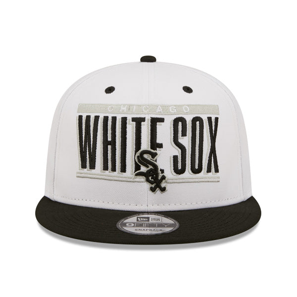 Chicago White Sox New Era RETRO TITLE 9Fifty Snapback MLB Hat – White/Black