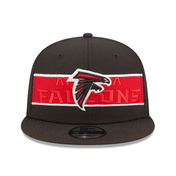 Atlanta Falcons New Era NFL TONAL BAND TRUCKER 9FIFTY Snapback Hat - Black/Red