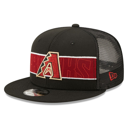 Arizona Diamondbacks New Era MLB TONAL BAND TRUCKER 9FIFTY Snapback Hat - Black/Red