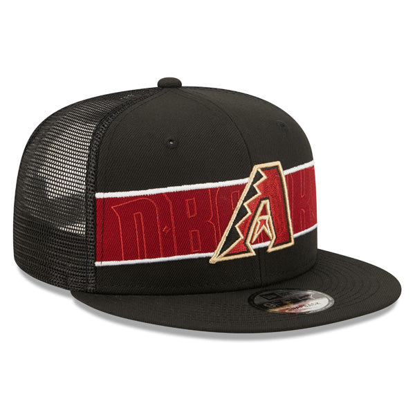 Arizona Diamondbacks New Era MLB TONAL BAND TRUCKER 9FIFTY Snapback Hat - Black/Red