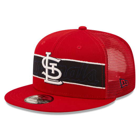 St.Louis Cardinals New Era MLB TONAL BAND TRUCKER 9FIFTY Snapback Hat - Red/Navy
