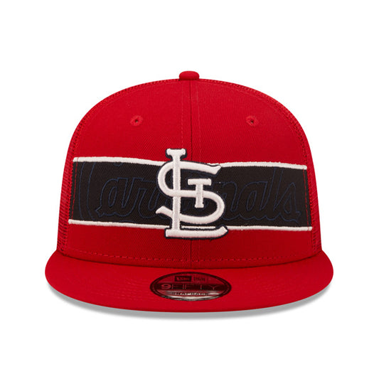 St.Louis Cardinals New Era MLB TONAL BAND TRUCKER 9FIFTY Snapback Hat - Red/Navy