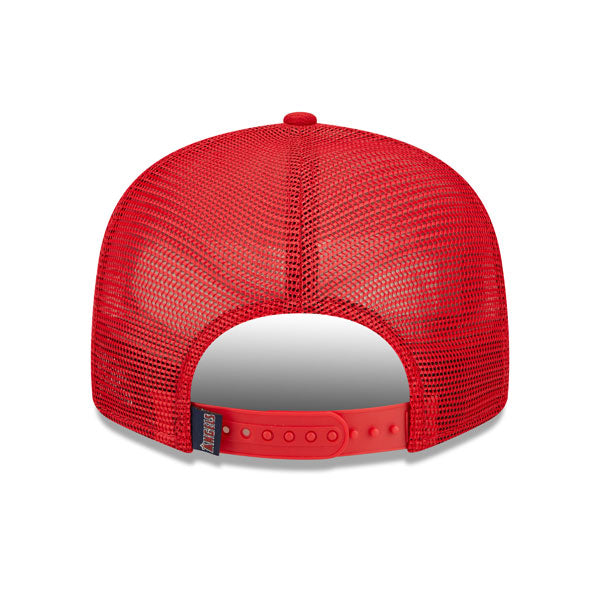 Los Angeles Angels New Era MLB TONAL BAND TRUCKER 9FIFTY Snapback Hat - Red/Navy
