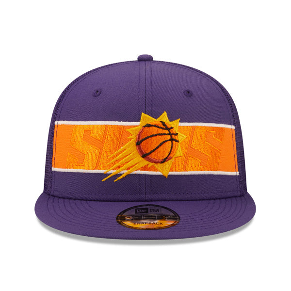 Phoenix Suns New Era NBA TONAL BAND TRUCKER 9FIFTY Snapback Hat - Purple/Orange