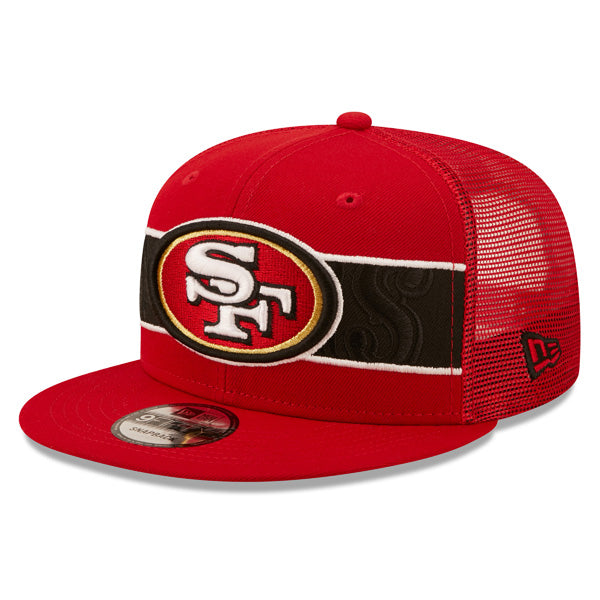 San Francisco 49ers New Era NFL TONAL BAND TRUCKER 9FIFTY Snapback Hat - Red/Black