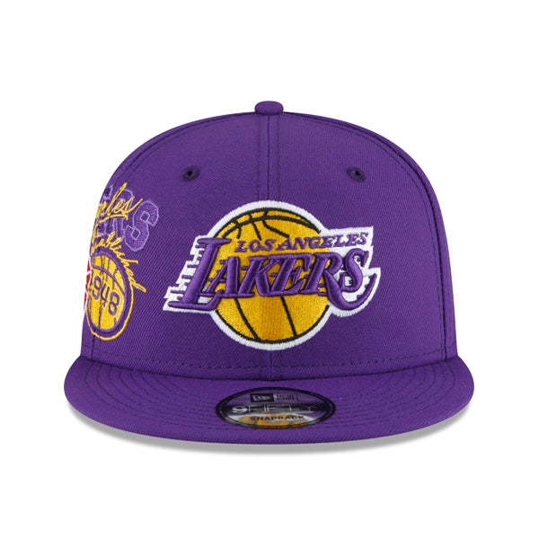 Los Angeles Lakers New Era 2022 Back Half 9FIFTY Snapback Adjustable Hat - Purple