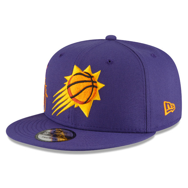 Phoenix Suns New Era 2022 Back Half 9FIFTY Snapback Adjustable Hat - Purple