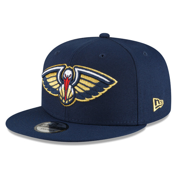 New Orleans Pelicans New Era 2022 Back Half 9FIFTY Snapback Adjustable Hat - Navy