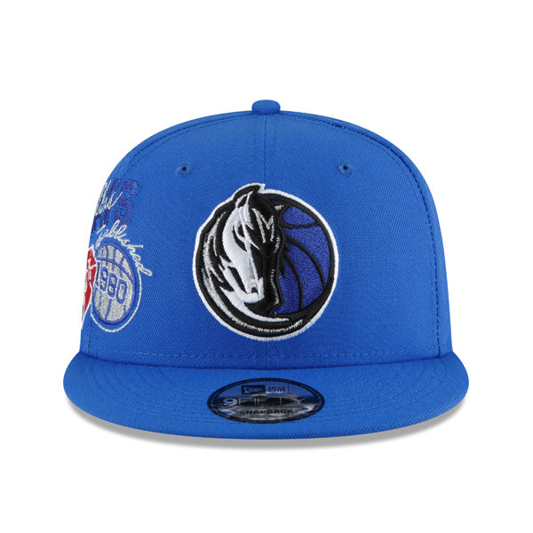 Dallas Mavericks New Era 2022 Back Half 9FIFTY Snapback Adjustable Hat - Blue