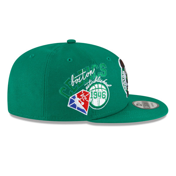 Boston Celtics New Era 2022 Back Half 9FIFTY Snapback Adjustable Hat - Green