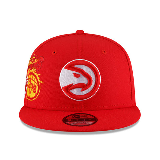 Atlanta Hawks New Era 2022 Back Half 9FIFTY Snapback Adjustable Hat - Red