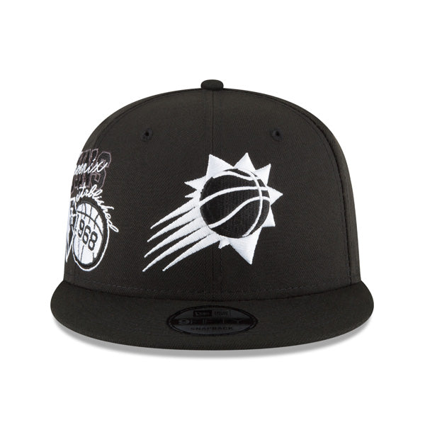 Phoenix Suns New Era 2022 Back Half 9FIFTY Snapback Adjustable Hat - Black