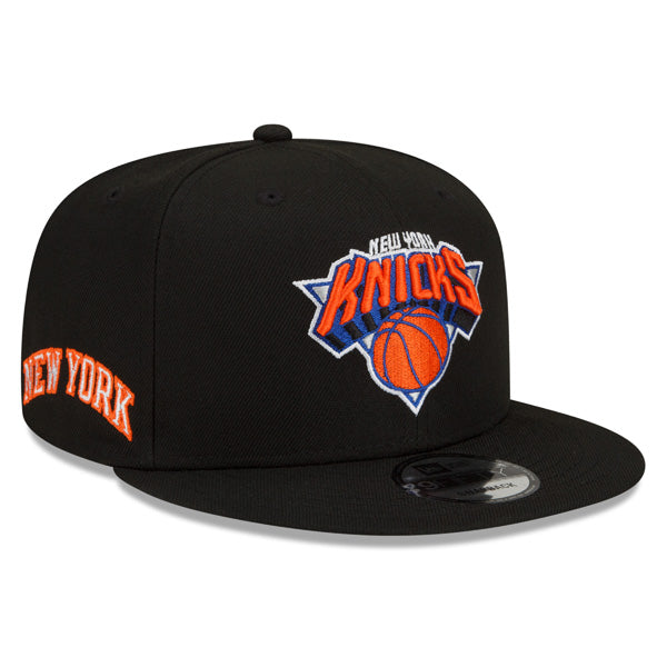 New York Knicks New Era NBA 2022 CITY EDITION Alternate 59Fifty Fitted Hat - Black/Orange