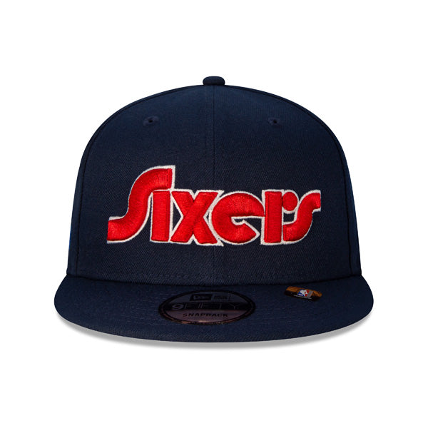Philadelphia 76ers New Era NBA 2022 CITY EDITION Official 9Fifty Snapback Hat - Navy/Red