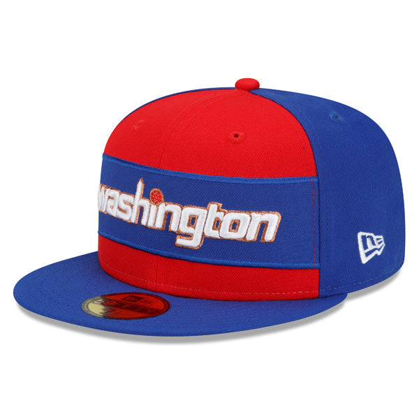 Washington Wizards New Era NBA 2022 CITY EDITION Official 59Fifty Fitted Hat - Royal/Red