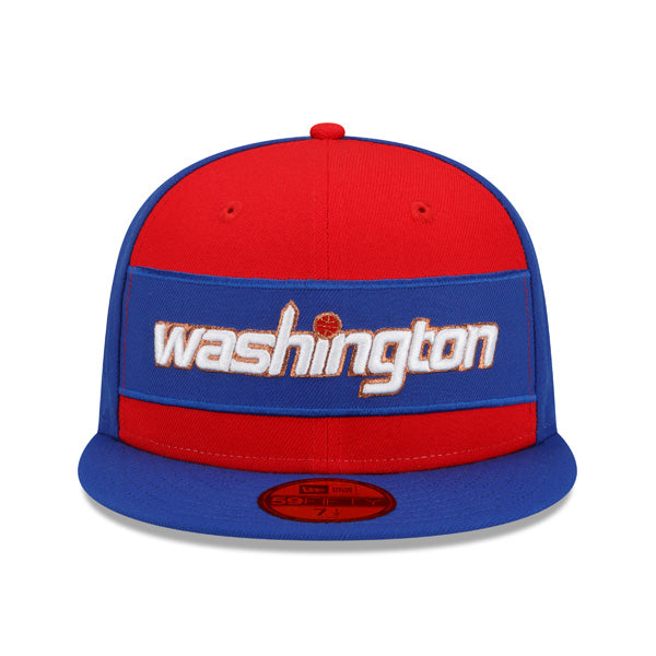 Washington Wizards New Era NBA 2022 CITY EDITION Official 59Fifty Fitted Hat - Royal/Red