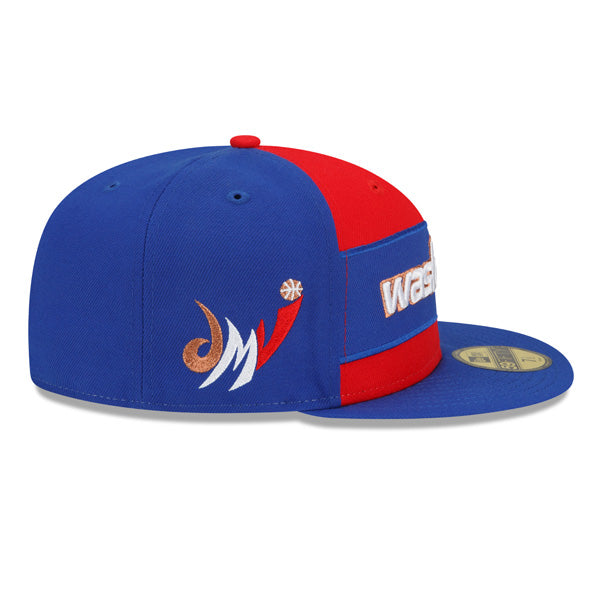 Washington Wizards New Era NBA 2022 CITY EDITION Official 59Fifty Fitted Hat - Royal/Red