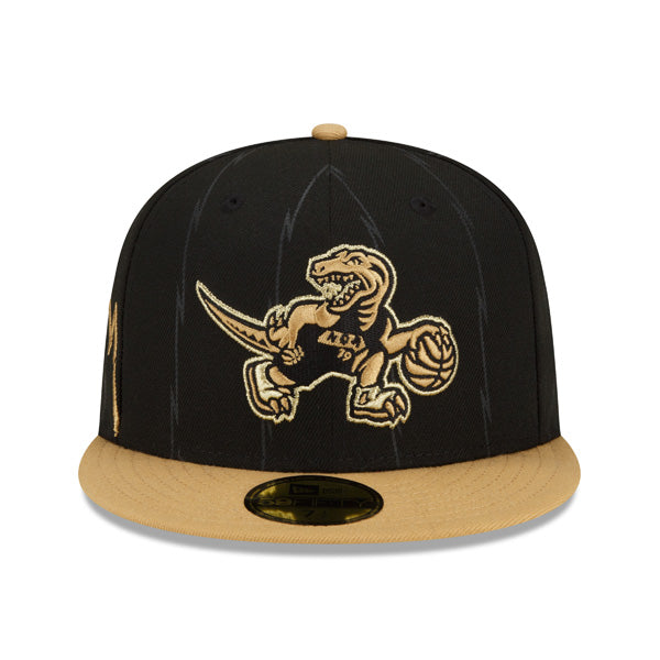 Toronto Raptors New Era NBA 2022 CITY EDITION Official 59Fifty Fitted Hat - Black/Gold