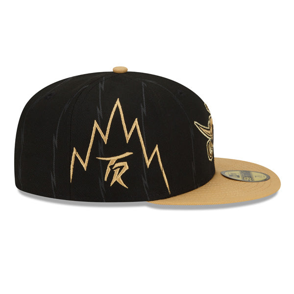 Toronto Raptors New Era NBA 2022 CITY EDITION Official 59Fifty Fitted Hat - Black/Gold