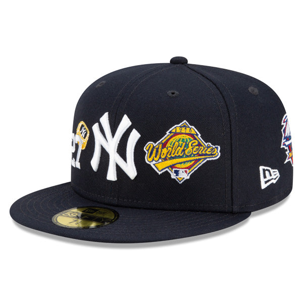 New York Yankees New Era MLB Exclusive COUNT THE RINGS 59Fifty Fitted Hat - Navy/Gray Bottom