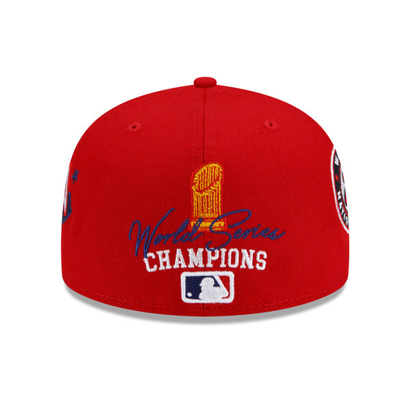 Washington Nationals New Era MLB Exclusive COUNT THE RINGS 59Fifty Fitted Hat - Red/Gray