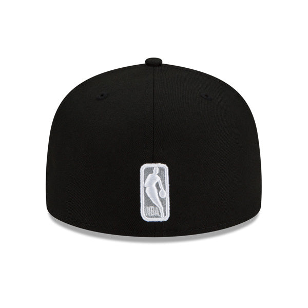 Brooklyn Nets New Era NBA Exclusive CLUSTER 59Fifty Fitted Hat - Black/Gray Bottom